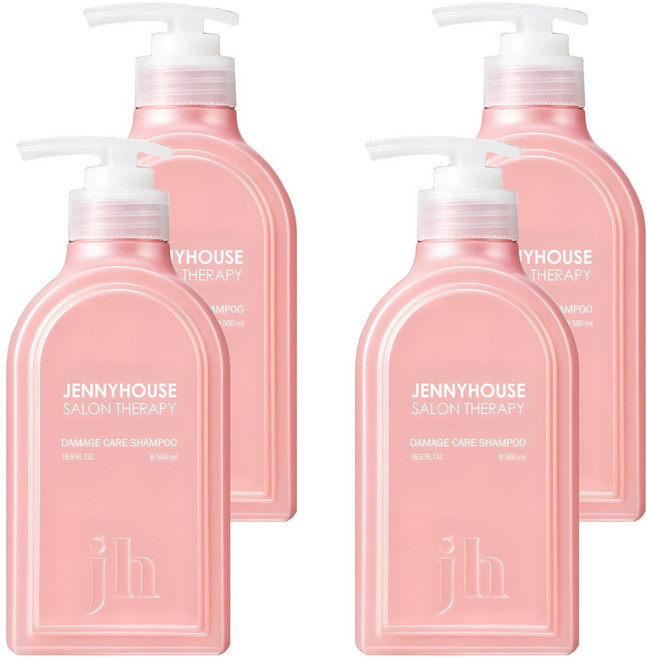 jennyhouse 婕宜彩妝 沙龍護理修護洗髮精, 4個, 500ml