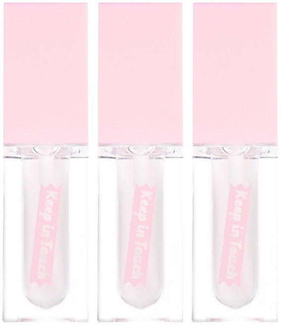 [비건뷰티] 키핀터치 젤리 립 플럼퍼 틴트, 스파클링 샴페인, 3개