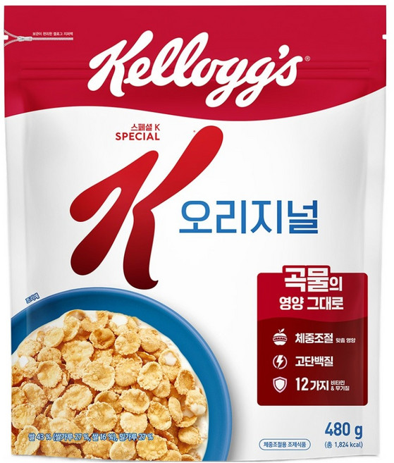 스페셜케이 오리지널 시리얼, 480g, 1개