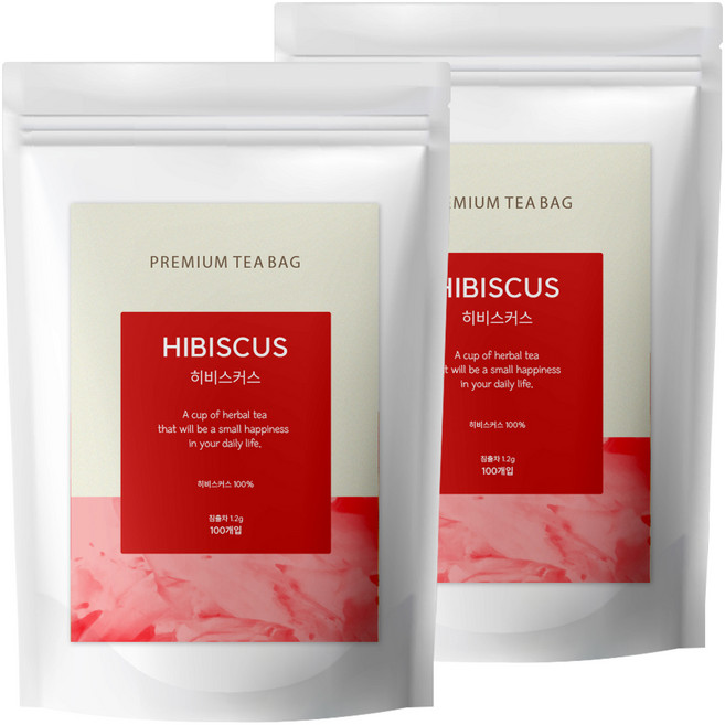 유리아 히비스커스 삼각티백, 1.2g, 100개입, 2개