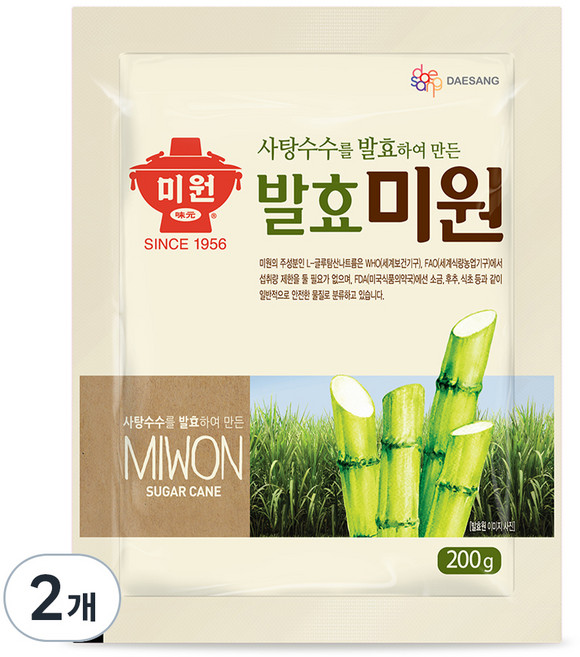 미원 대상 발효, 200g, 2개