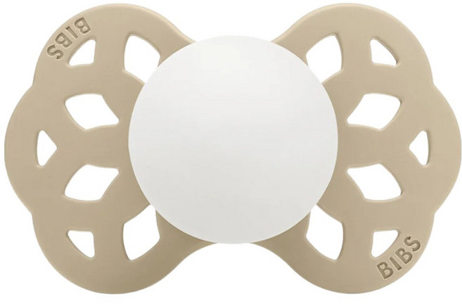 BIBS Infinity 雙扁型矽膠奶嘴, 1個, 夜光香草, 6~18個月