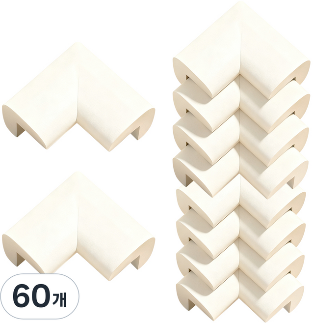 코멧 모서리 보호대, 크림색, 60개