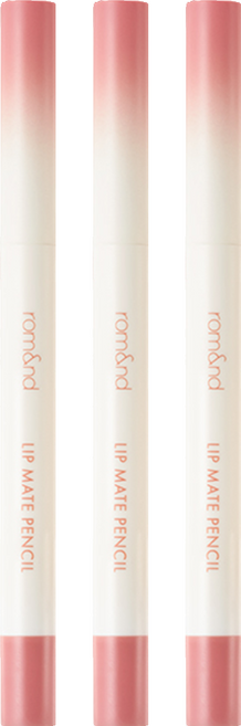 [비건뷰티] 롬앤 립 메이트 펜슬 0.5g, 피크 브리즈, 3개