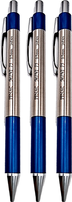 PENAC 日本高級筆 自動鉛筆 sc3001-03 藍色, 0.5mm, 3支