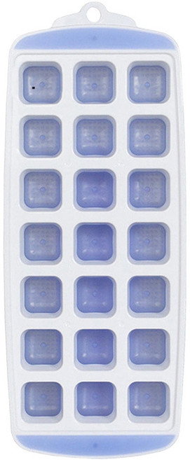 矽膠製冰盒 2個, 白色 + 藍色, 1組
