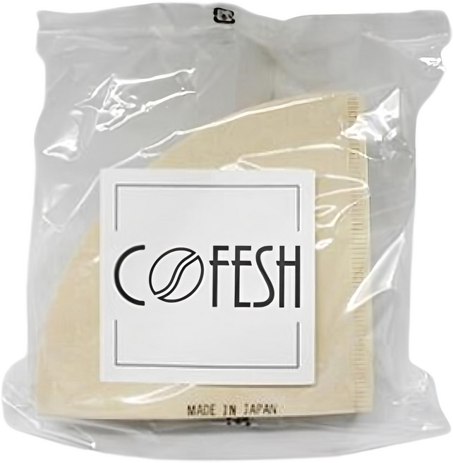 COFESH V椎形02濾紙 VF-02-100M 1~4杯, 100張, 1包