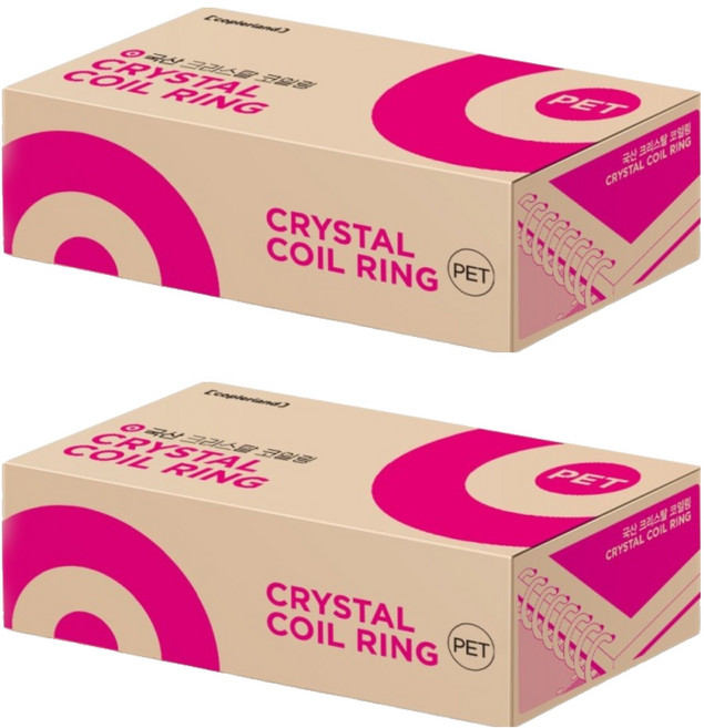카피어랜드 코일링 1kg, 22mm, 투명, 2개