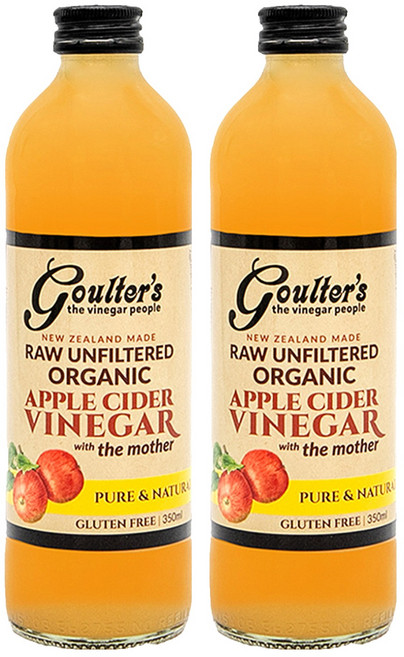 goulter's Vinegar 紐西蘭有機蘋果醋 未過濾, 350ml, 2瓶
