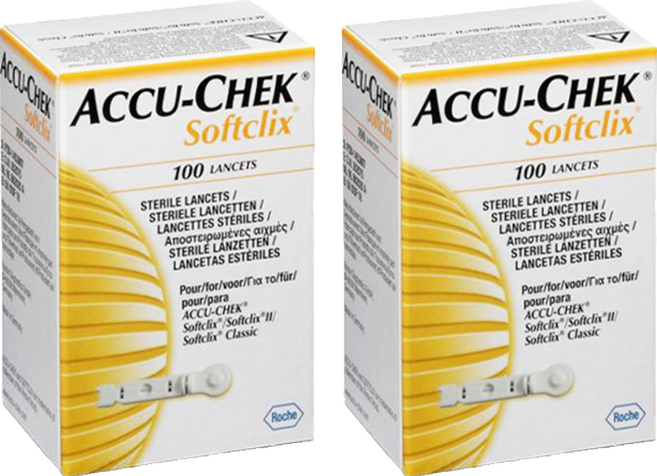 아큐첵 소프트클릭스 란셋 로슈 호환, 2개, 100개입