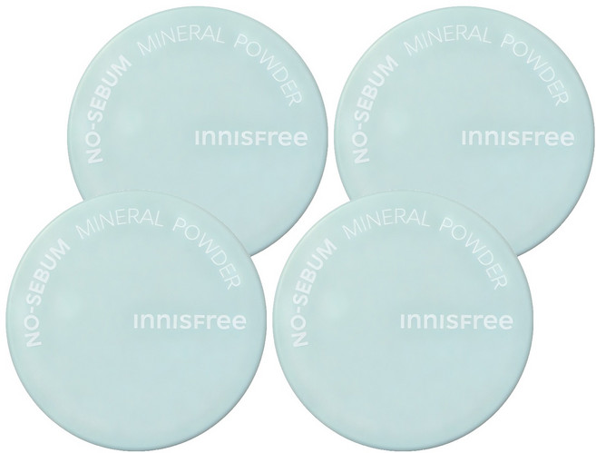 이니스프리 노세범 미네랄 파우더 5g, 4개