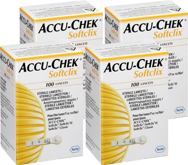 아큐첵 소프트클릭스 란셋 채혈침 Accu-Chek Softclix Lancet, 4개