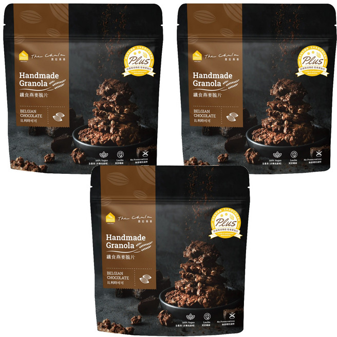 The Chala 蕎拉燕麥 纖食燕麥脆片 比利時可可, 150g, 3包
