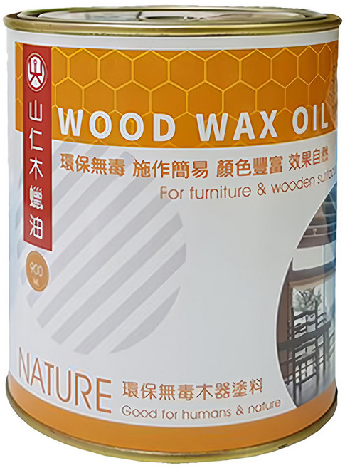 山仁木蠟油 莫蘭迪藍 900ml 環保無毒木器塗料 DIY家具護木漆, 1罐