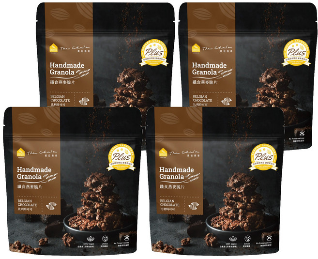 The Chala 蕎拉燕麥 纖食燕麥脆片 比利時可可, 150g, 4包