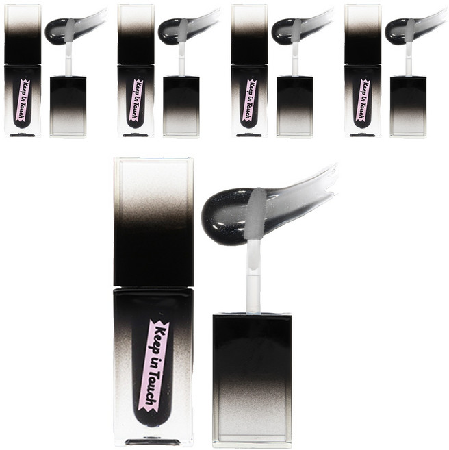 [비건뷰티] 키핀터치 더 블랙 립 플럼퍼 틴트, 로얄미드나잇, 3.8ml, 5개