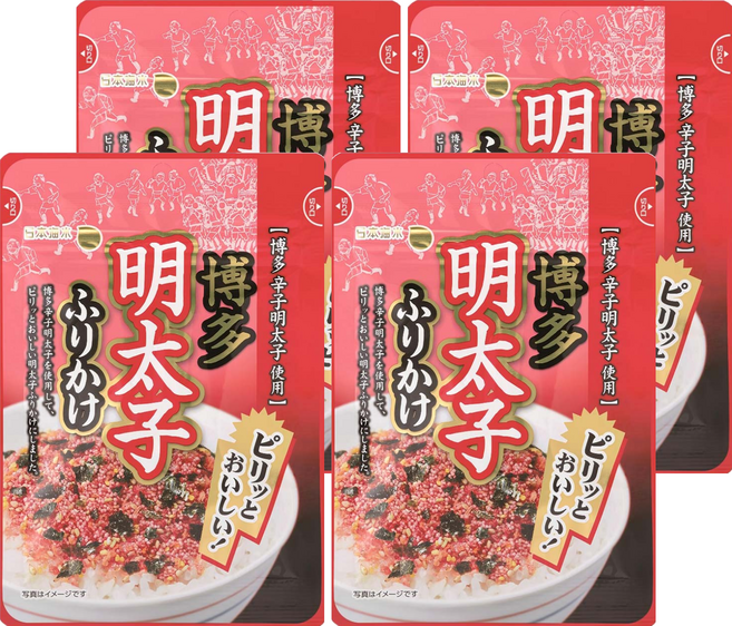 日本海水 明太子辣味拌飯料, 4個, 25g