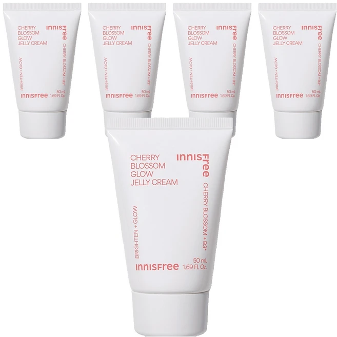 [비건뷰티] 이니스프리 New 왕벚꽃 글로우 젤리 크림, 50ml, 5개 - 쿠팡