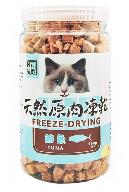 Mr.凍乾 貓用 原肉凍乾, 鮪魚, 150g, 1罐