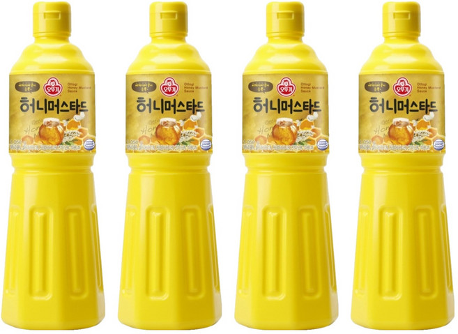 오뚜기 허니 머스타드 소스, 1.05kg, 4개