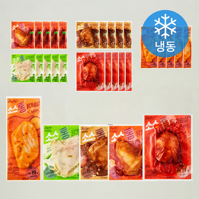 맛있닭 소스 통 닭가슴살 혼합, 100g, 30개, 1세트