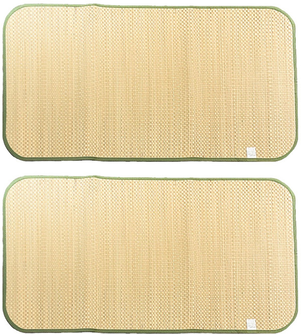 Amance 雅曼斯 日式天然涼夏香石藺草枕蓆 2個, 淡綠色, 涼感墊