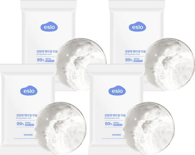 [비건라이프] 씨드비 이슬로 생분해 페이셜 이슬솝, 100g, 2개입