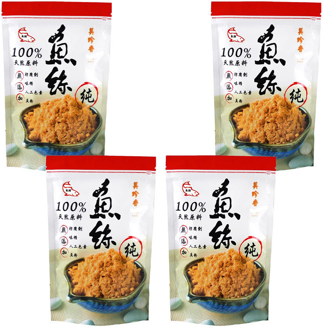 Bee Cheng Hiang 美珍香 魚絲, 4個, 130g