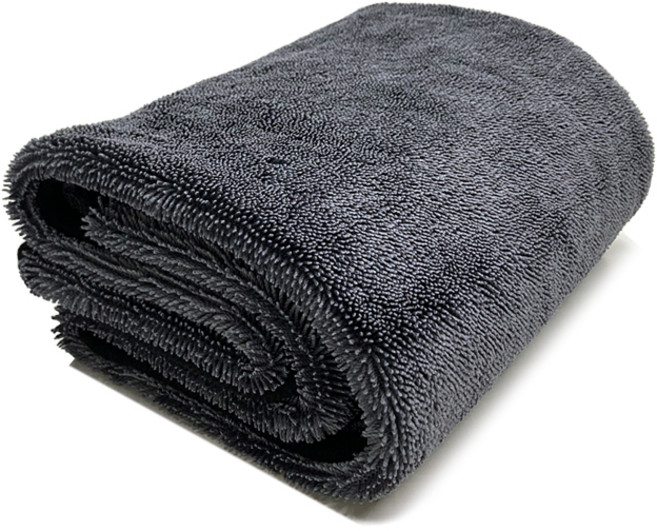 울트라레인보우 빅 트위스트 마이크로파이버 드라잉 자동차 세차 타월 003TWIST, 그레이, 1개