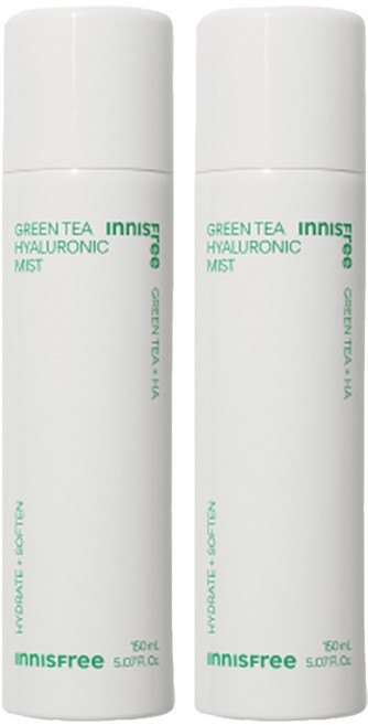 [비건뷰티] 이니스프리 그린티 히알루론산 미스트, 150ml, 2개