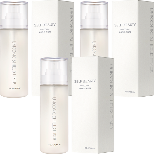 [비건뷰티] 셀프뷰티 유니콘 매트 피니시 쉴드 메이크업 픽서, 100ml, 3개