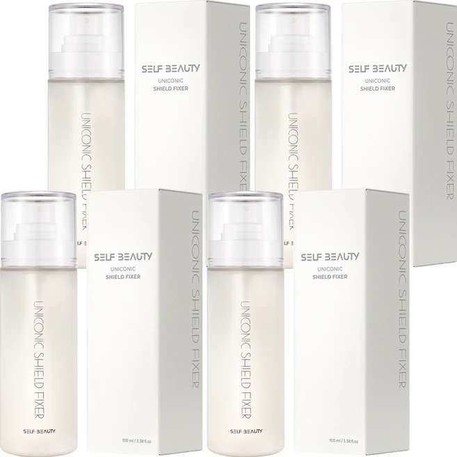 [비건뷰티] 셀프뷰티 유니콘 매트 피니시 쉴드 메이크업 픽서, 100ml, 4개 - 쿠팡