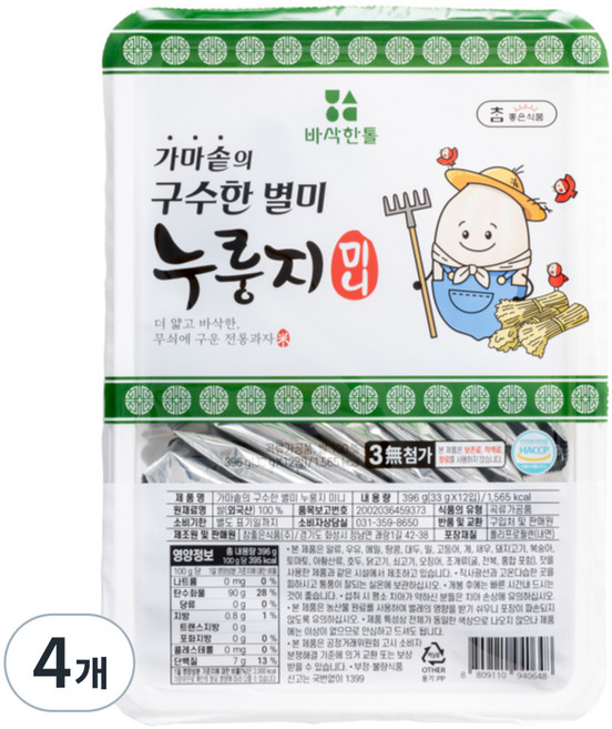 Very Good Food 釜鍋香醇美味鍋巴 迷你 12入, 396g, 4個