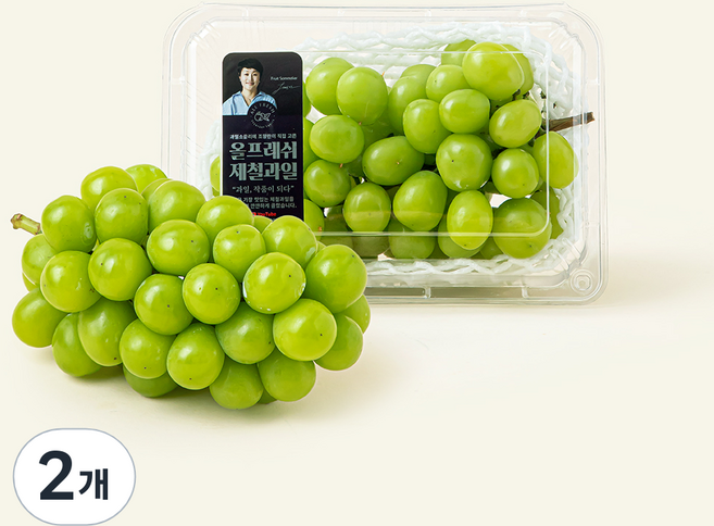 고당도 샤인머스캣, 650g, 2개