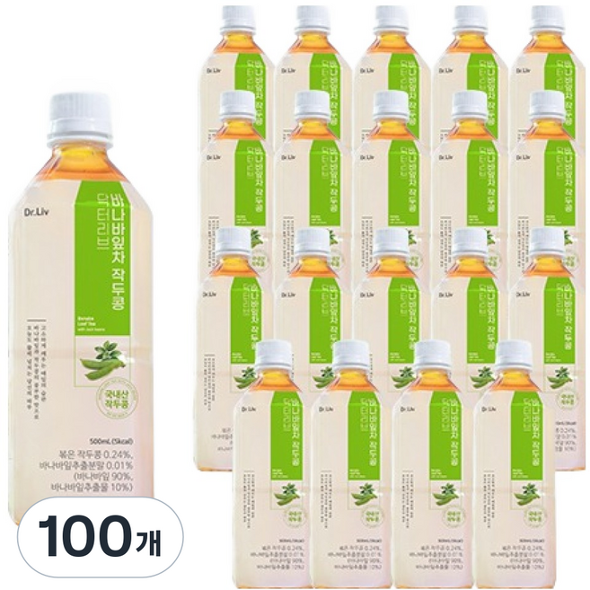 닥터리브 바나바잎차 작두콩, 100개, 500ml