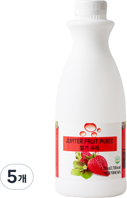 래미푸드 쥬피터 딸기 퓨레, 1.12kg, 5개