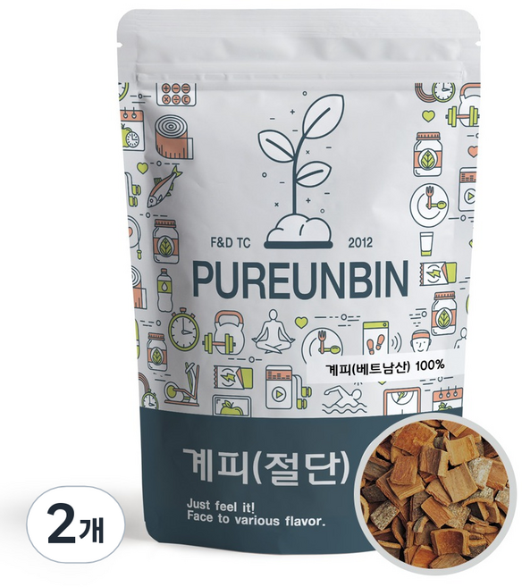 PUREUNBIN 切片肉桂, 500g, 2個