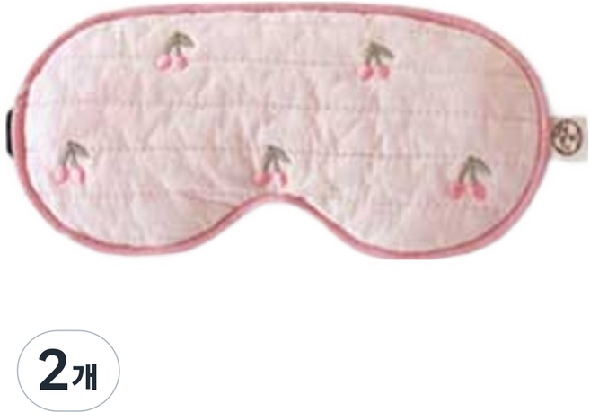 현미온미 자수 시리즈 눈찜질팩 체리체리해, 2개
