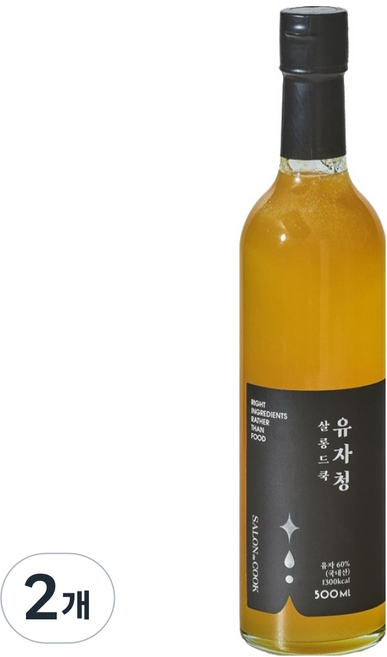 SALON de COOK 柚子清, 500ml, 1入, 2個