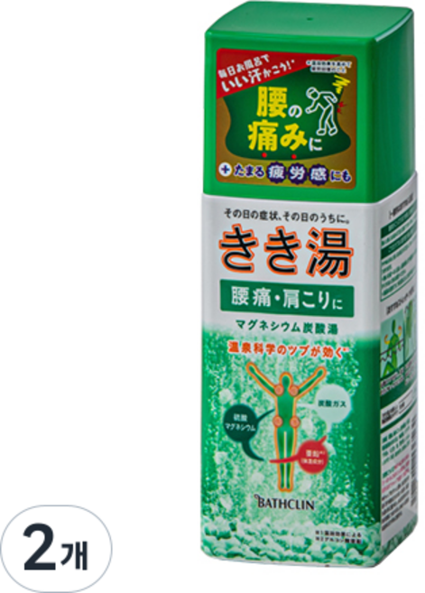 바스크린 키키유 마그네슘 탄산입욕제 청유자향, 360g, 2개