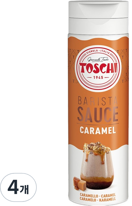 TOSCHI 焦糖醬, 500g, 4個