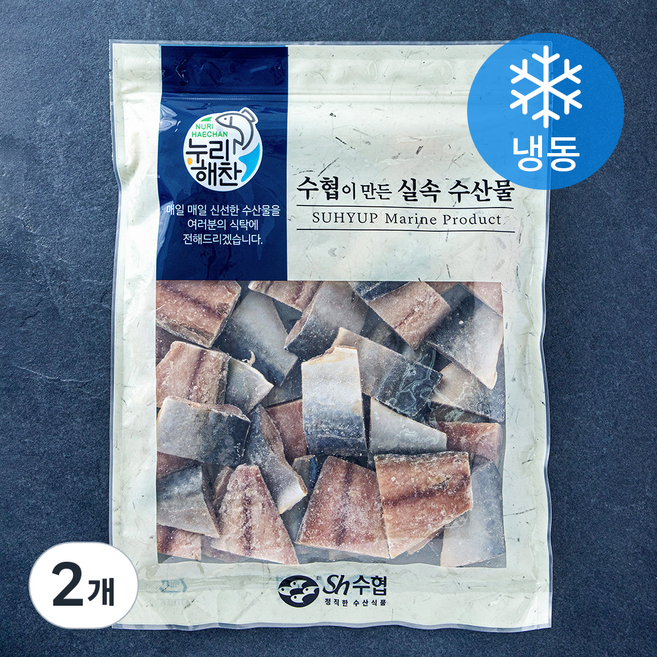 누리해찬 수협 실속 미니 고등어살 (냉동), 2개, 1kg
