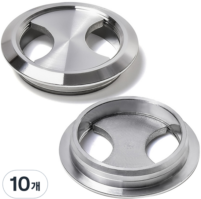 Sonjabisesang 鋁製電線孔蓋, 10個, 鉻色