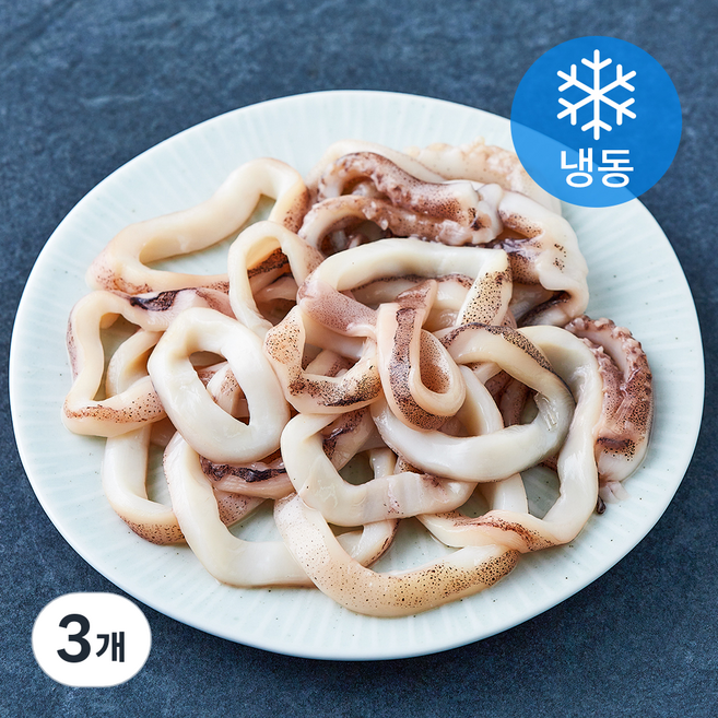 손질통오징어 링채 (냉동), 3개, 200g