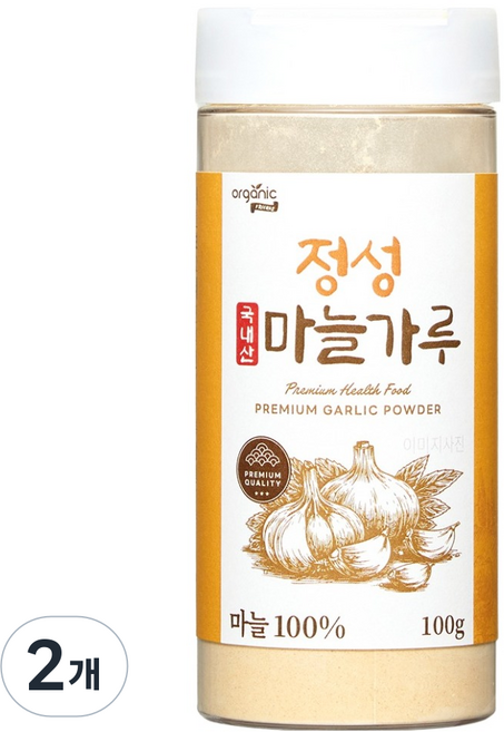 오가닉프렌즈 국내산 정성 마늘 가루, 2개, 100g