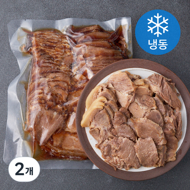 토자연 고기고명용 소스 차슈 슬라이스 (냉동), 2개, 600g