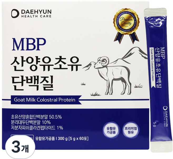 DAEHYUN HEALTH CARE MBP 山羊初乳蛋白 60入, 3個, 300g