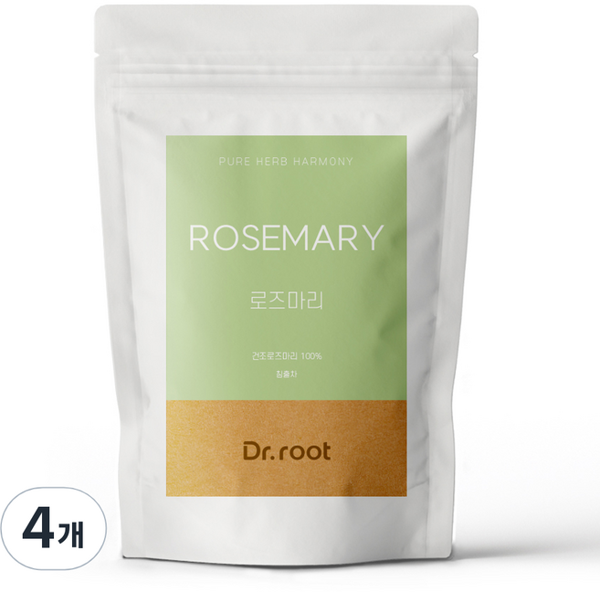 Dr.root 迷迭香三角茶包, 25入, 4個, 1.2g