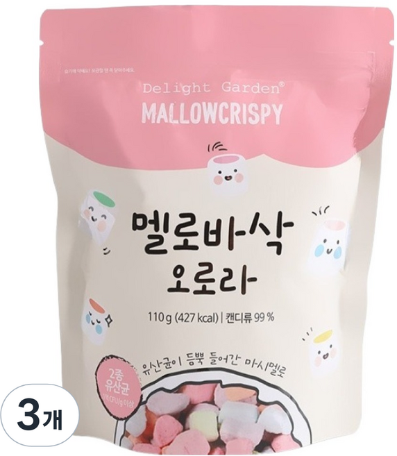 딜라잇가든 멜로바삭 오로라, 3개, 110g