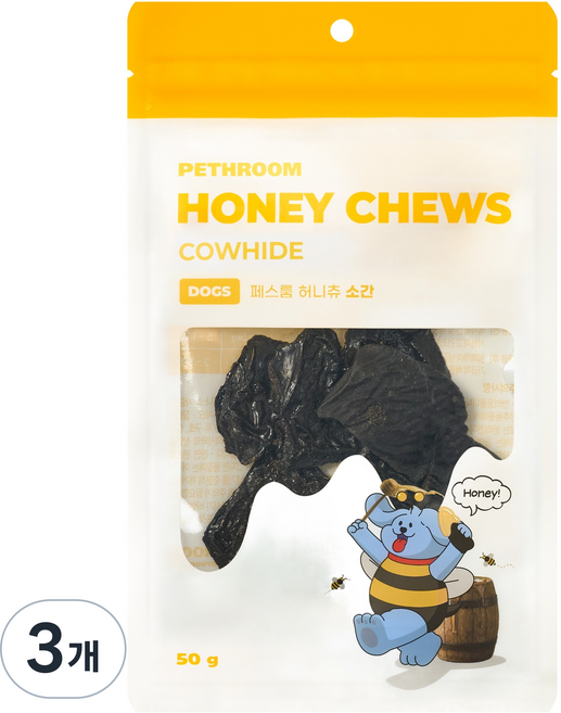 페스룸 강아지 허니츄, 소간, 50g, 3개